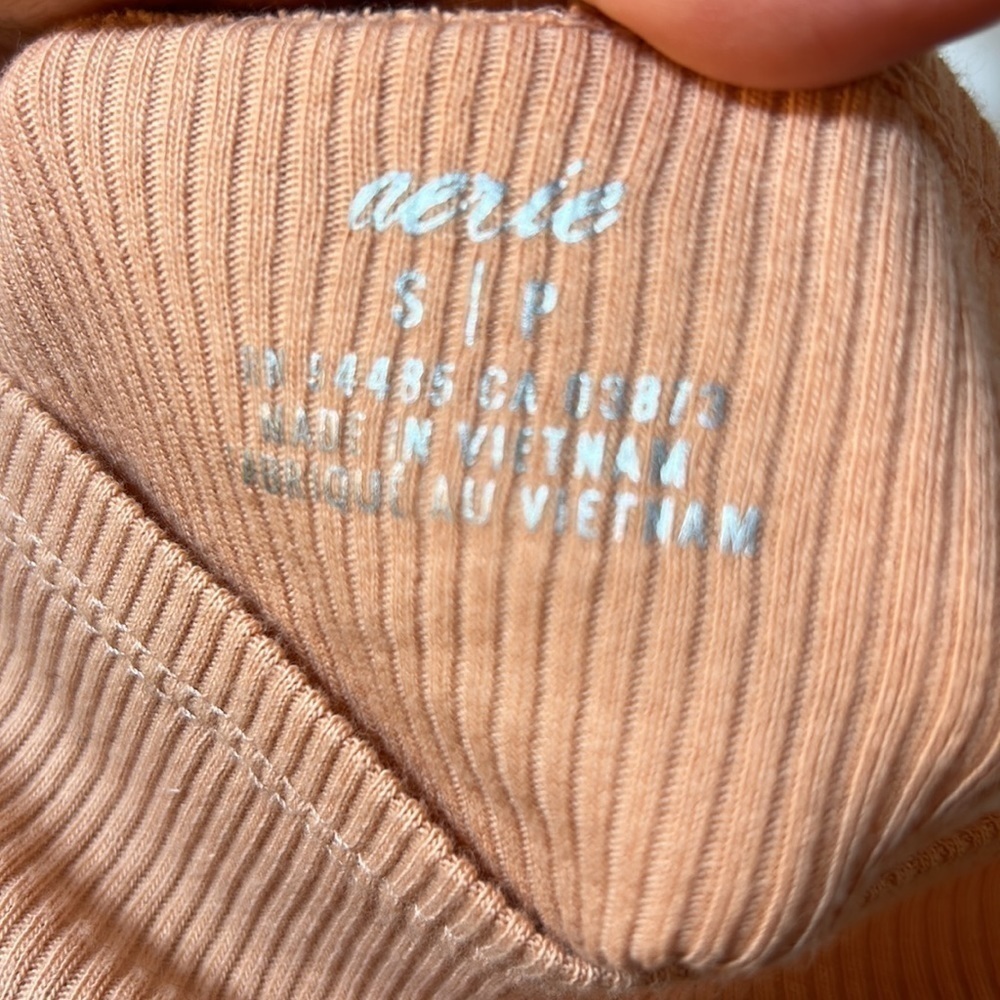 Aerie Orange Crop Top Small - Picture 3 of 4